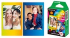 Fujifilm 10 Exposures Instax Mini Film  Rainbow  Instant Prints For Mini Cameras