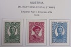 Austria - 1916 - 18 - Lot Of Stamps On Album Page - Used   Mh