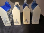 Delft Holland Hand Painted Canal Houses Made In Holland  Set Of 4