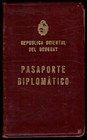 Rare 1949 Diplomatic Passport Uruguay  Lot Of Visas