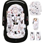Reversible Baby Car Seat Insert Cushion Plush Head Support 2-in-1 Washable New