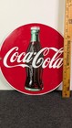 Round Porcelain Enamel Coca-cola Bottle Sign  Coca-cola Company