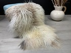 Curly Icelandic Sheepskin Rug Pelt Genuine Natural Seat Cover Pet Friendly Decor