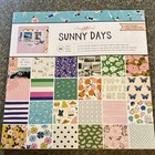 American Crafts Sunny Days 12x12 Scrapbooking Paper Pad 36 Sheets Floral Kit