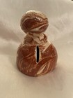 Vintage Alaska Clay By Carol Swirl Pottery Coin Bank Inuit Igloo Husky Dog 4 