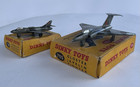 1950s Dinky Toys 735 Gloster Javelin   736 Hawker Hunter Fighter Planes W  Boxes