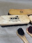 Lot Of 6 Vintage Shoe Shine Brushes Brown Black Shoes Kiwi Eima Empire Usm
