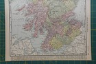 Scotland Vintage Original 1896 Rand Mcnally World Atlas Map Lot