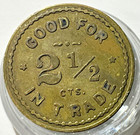 Vntg  2 1 2 Cent Trade Token  Omaha Nebraska  Circa 1905-1911   b  Saloon Token