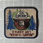 Smokey The Bear Patch Keep It Green Nature Animals Embroidered Iron On 3 25x3 5 