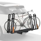 Tooenjoy Foldable Bike Rack Carrier Platform W dual Arms 2  Hitch Receiver