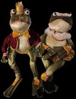 Kurt Adler Frog Prince Princess Shelf Sitter Doll Plush Xmas Nutcracker Ballet