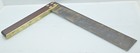 Vintage 16  Unbranded Rosewood   Brass Try Square  inv S143 