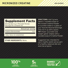 Micronized Creatine Monohydrate Powder  Unflavored  60 Servings  300 Grams  pack