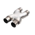 Exhaust Dual 2 25  Inlet  12  Long Dual 2 25  2 25inch 12 long Wide X Pipe