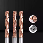 Solid Carbide 3 0-16mm 2 Flute 5d Coolant Thru Ticn Coated Hrc65 Drill Bit