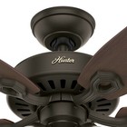 Hunter Fan 52 In New Bronze Indoor Ceiling Fan With Led Light Kit And Pull Chain