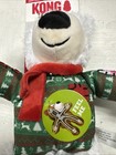 Kong Holiday Christmas Wild Knots Bear Red S m Squeaky Plush Dog Toy