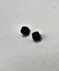 Rare  Vintage Miniature Micro Mini Tiny Dice Black Antique Toy Primitive