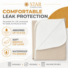 4 Count - 36 X 34 Bed Pad Washable Incontinence Reusable Underpad Absorbent Tan