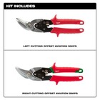 Milwaukee Tool 48-22-4523 2 Pc Offset Aviation Snip Set