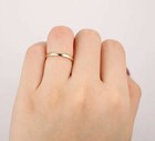 Fancy Solid Metal Men s Wedding Plain Band Ring Yellow Gold Plated Silver