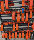 2 Pack 2 x 15  Ratchet Tie Down Straps Double J Hook 5000lbs Heavy Duty Orange