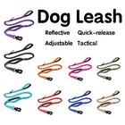 Tactical Dog Nylon Leash Reflective Adjustable Elastic Quick Release Buckle Usa