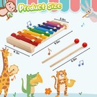 Lovestown Wooden Xylophone  8 Rainbow Keys  2 Mallets 1pcs  Multi