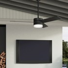 Hunter Fan 54 Inch Casual Matte Black Ceiling Fan With Light And Remote Control