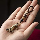 Solid Brass Luck Tiger Keychain Pendant Amulet Gift