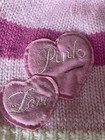 Victoria   s Secret Pink Winter Scarf   Hat Set Hearts
