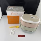 Bento Stainless Steel 3 Layer Lunch Box Includes Spoon 2700ml