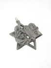 1 5  Star Of David Moses Ten Commandments Pendant Pewter 