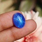 Certified Natural Blue Star Sapphire Oval Cabochon Cut 8 55 Ct Loose Gemstone