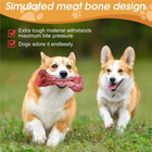 Pet Dogs Chew Toys For Chewers Natural Rubber Dog Toys Leg Bone Tough Squeaky