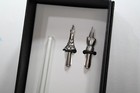 Calligraphy White Pen   Wax Stamp Set Dipping Ink  3 Nibs  Holder    Melter Gift