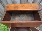 Handmade Pine Wood Chinoiserie Painted Gold black  Dry Sink bar  Cotter Pins