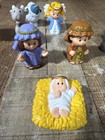 Fisher Price Little People Nativity Manger Jesus Angel Animals Set Lot Of 8