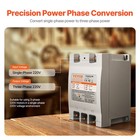 Vevor 3-phase Converter 2hp 7a 220v Single To Three Phase Digital Phase Shifter