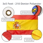 Anley Everstrong Series Embroidered Spain Flag 3x5 Foot Heavy Duty Polyester