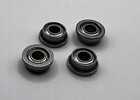 1 24 Slot Car Long Life Precision Flanged 3 32    Axle Bearings  qty 4   Kc Racing