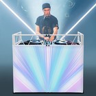 Used    Dj Booth Portable Djtable Station Event Foldable Tabletop For Show Party