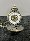 Vintage Steampunk Octopus Pocket Watch Necklace     Antique Bronze Quartz Pendant 