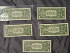 1957  1 Silver Certificate Dollar 5 Sold Separately 