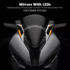 For Bmw S1000rr 2019-2023 Wind Mirror Rearview Mirror With Light Led Aerodynamic