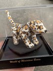 World Of Miniature Bears Rare Jointed Leopard New Box Coa 5   