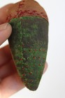 Antique Victorian Era Folksy Emery Strawberry Green Pincushion  3 5  