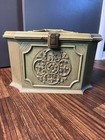 Vintage Max Klein Sc-2015 Ornate Faux Wood Sewing Box W  Tray- Includes 36 Spool
