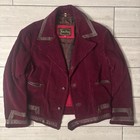Martin Bernard 1970s Rare Corduroy Suit Set Lambskin Trim Size 46